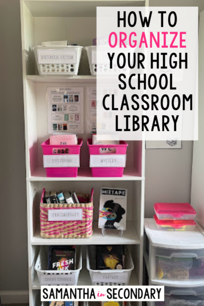 How to Organize Your High School Classroom Library ⋆ Samantha in Secondary